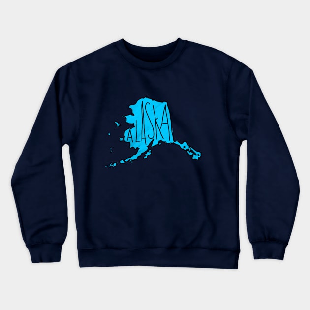 The State of Alaska Crewneck Sweatshirt by loudestkitten